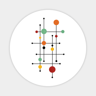 Mid Century Modern 17 - Retro Orbit Harmony Magnet